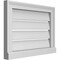 Ekena Millwork Vertical Surface Mount PVC Gable Vent: Functional, w/ 2"W x 2"P Brickmould Sill Frame, 22"W x 16"H GVPVE22X1603SF - alternate 5